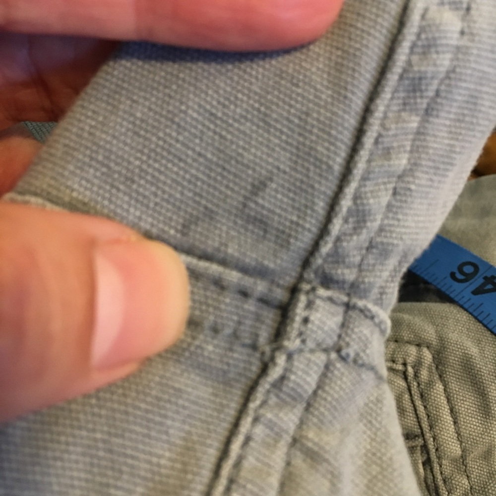 Anthropologie Light Blue Gray Cargo Pants size 28 - Picture 12 of 12